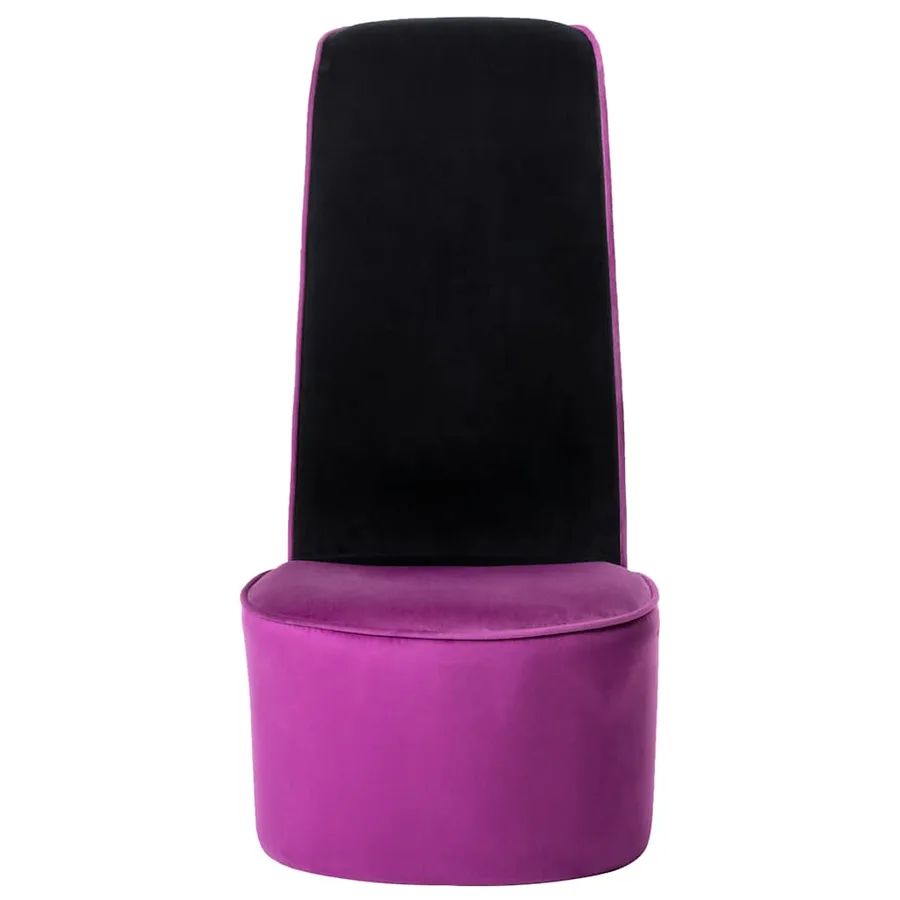 Chaise en forme de chaussure à talon haut Violet Velours - 3