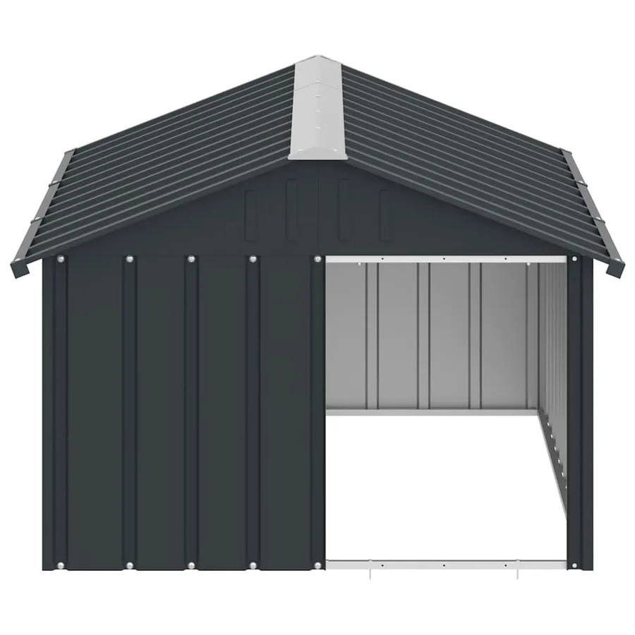 Niche pour chien Anthracite 116,5x153x81,5 cm Acier galvanisé - 5