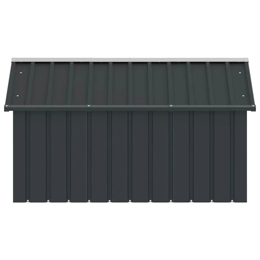 Niche pour chien Anthracite 116,5x153x81,5 cm Acier galvanisé - 6