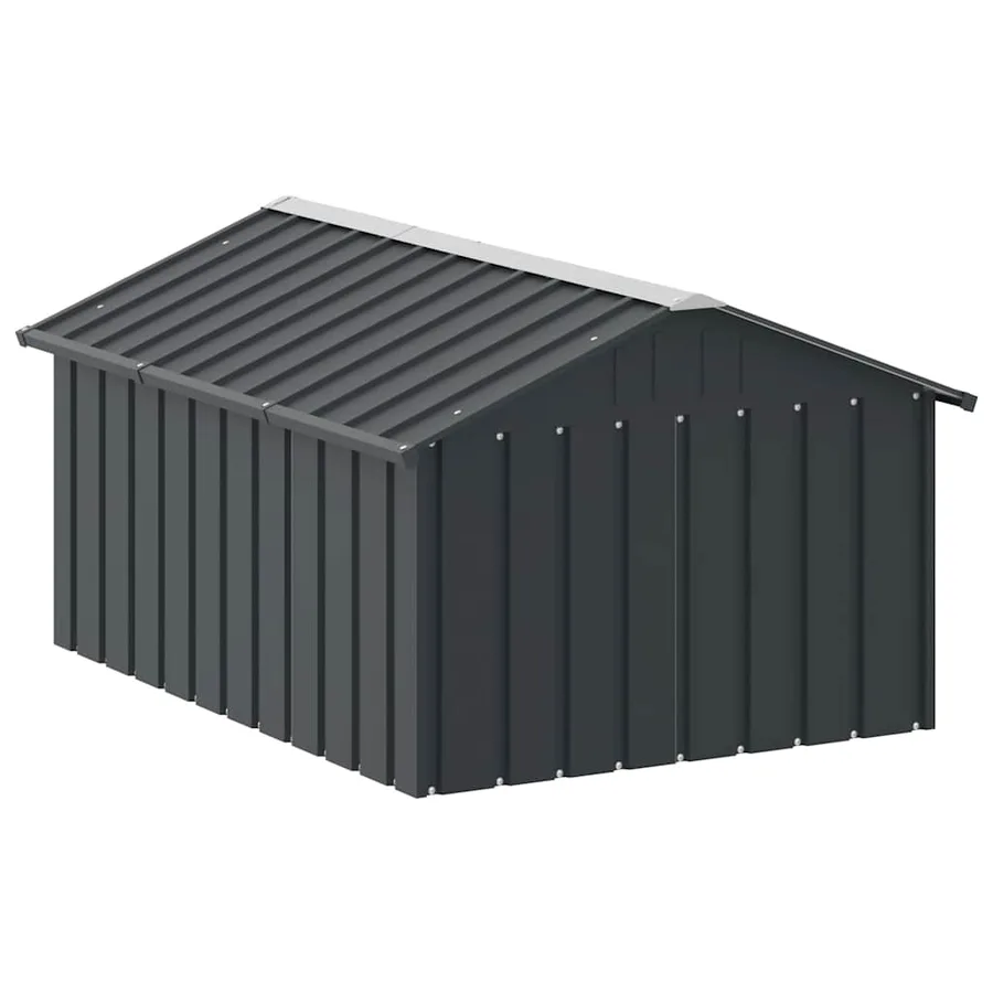 Niche pour chien Anthracite 116,5x153x81,5 cm Acier galvanisé - 7