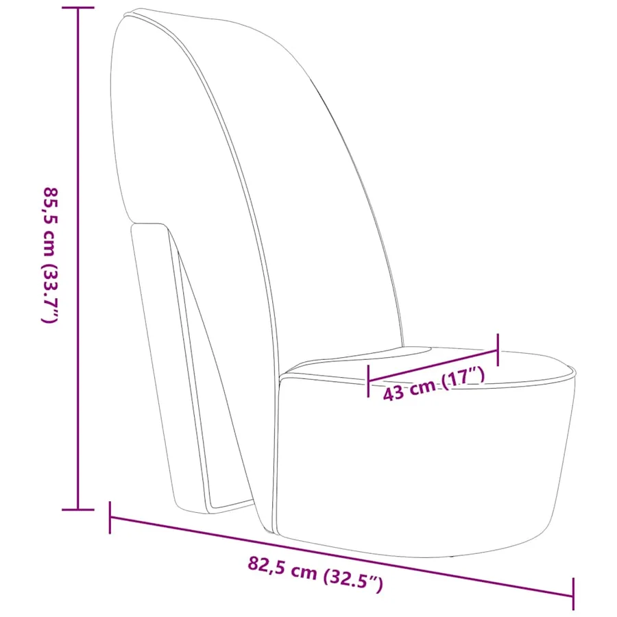 Chaise en forme de chaussure à talon haut Gris Similicuir - 8