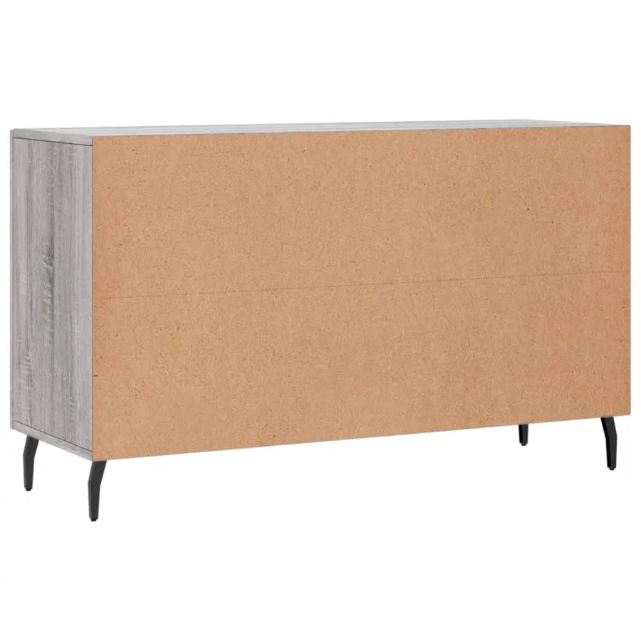 Buffet sonoma gris 100x36x60 cm bois d'ingénierie - 8