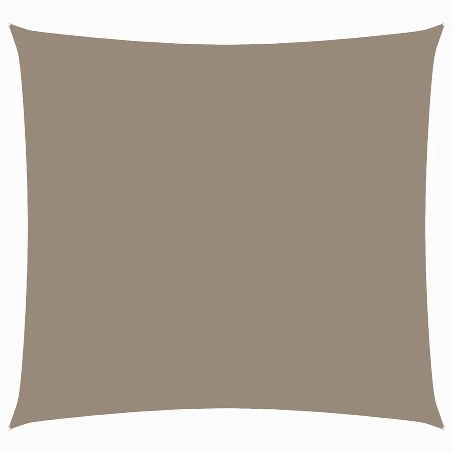 Voile de parasol tissu oxford carré 4,5x4,5 m taupe - 2