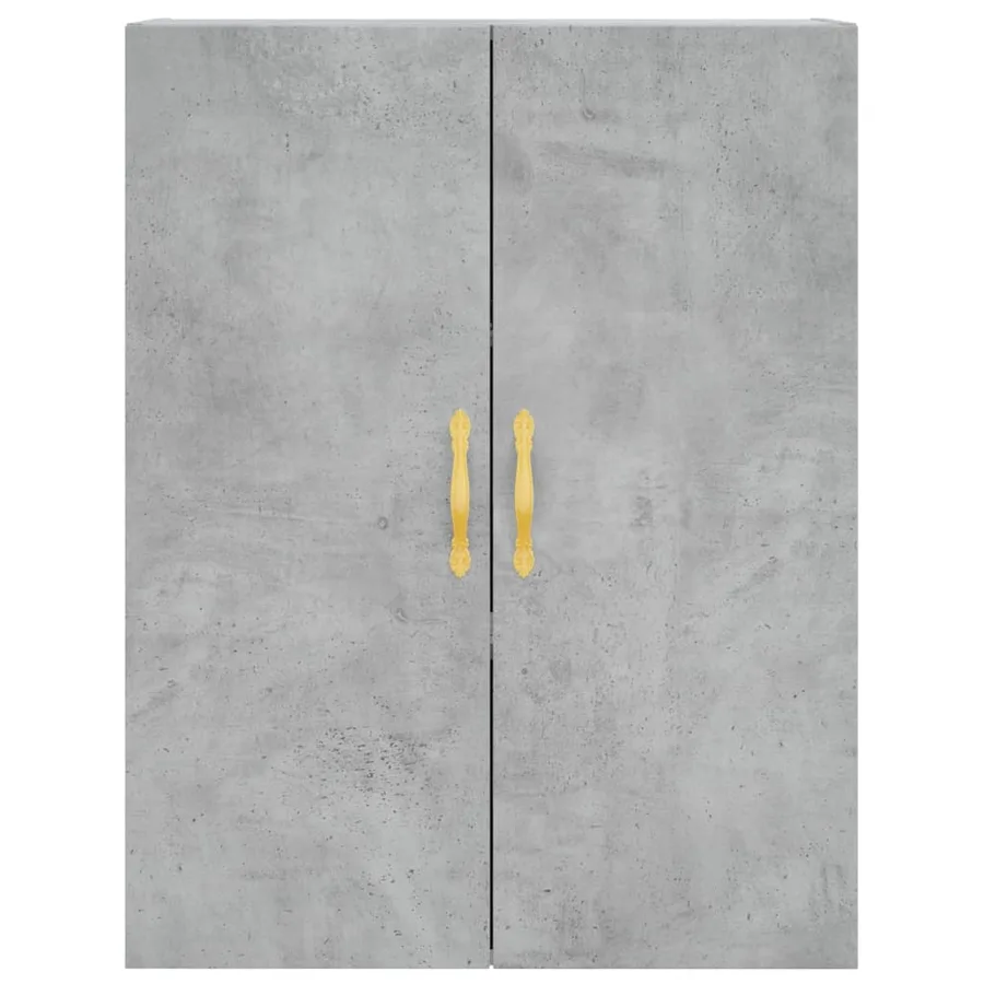 Buffet haut Gris béton 69,5x34x180 cm Bois d'ingénierie - 5