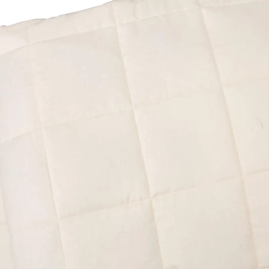 Couverture lestée Crème clair 150x200 cm 11 kg Tissu - 4