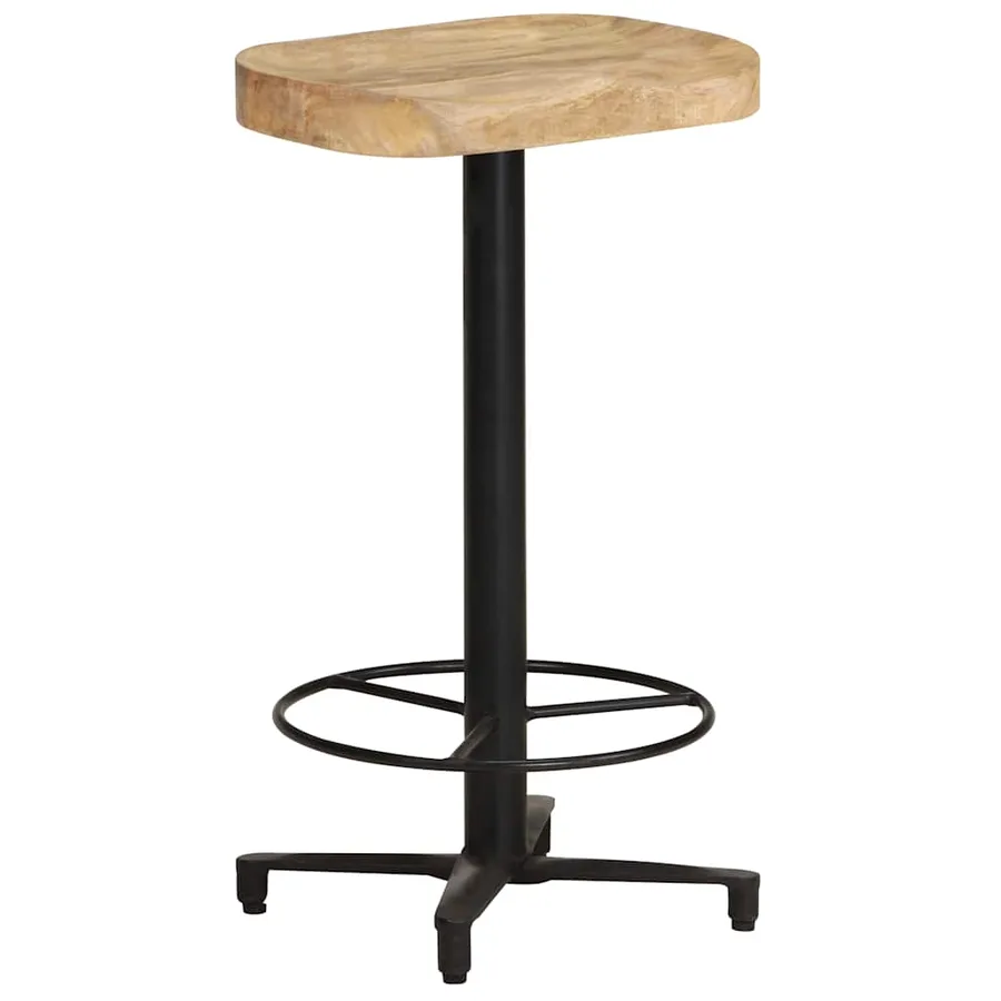 Tabourets de bar lot de 2 66 cm bois de manguier massif - 10