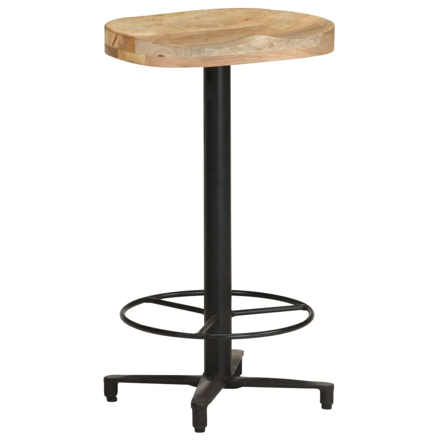 Tabourets de bar lot de 2 66 cm bois de manguier massif - 2
