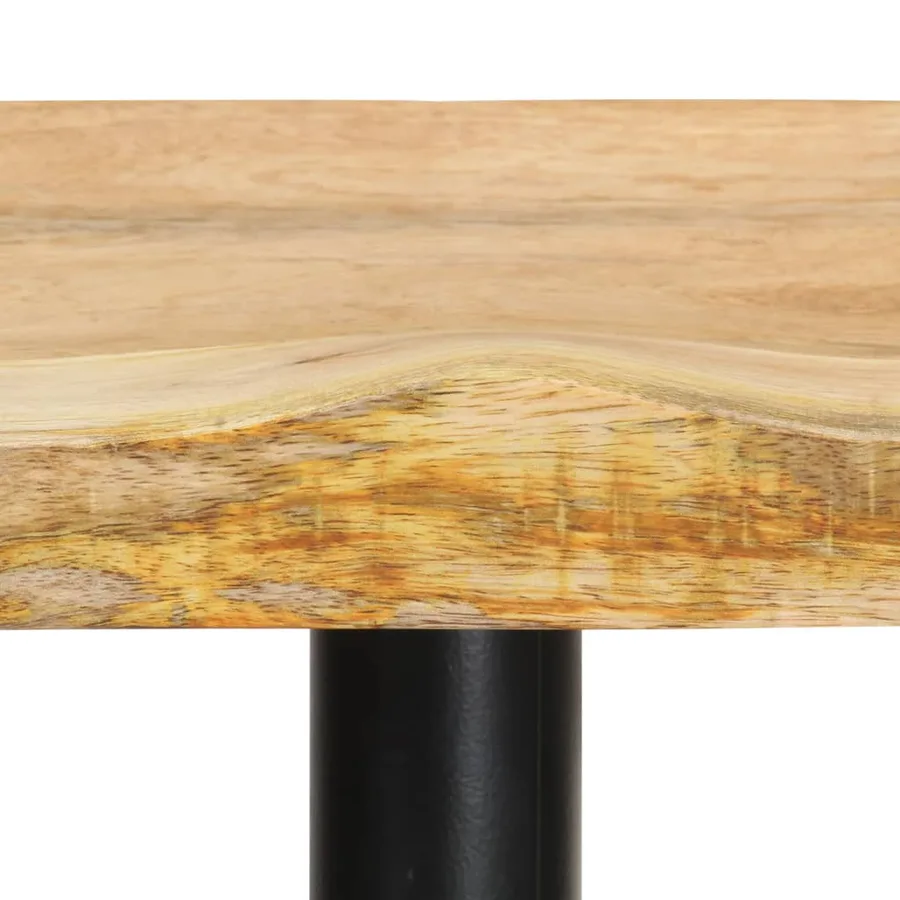 Tabourets de bar lot de 2 66 cm bois de manguier massif - 5