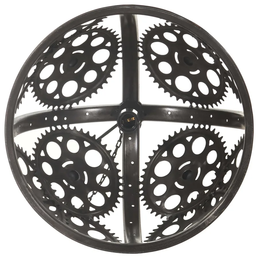 Plafonnier industriel en forme de roue dentée 45 cm E27 - 4