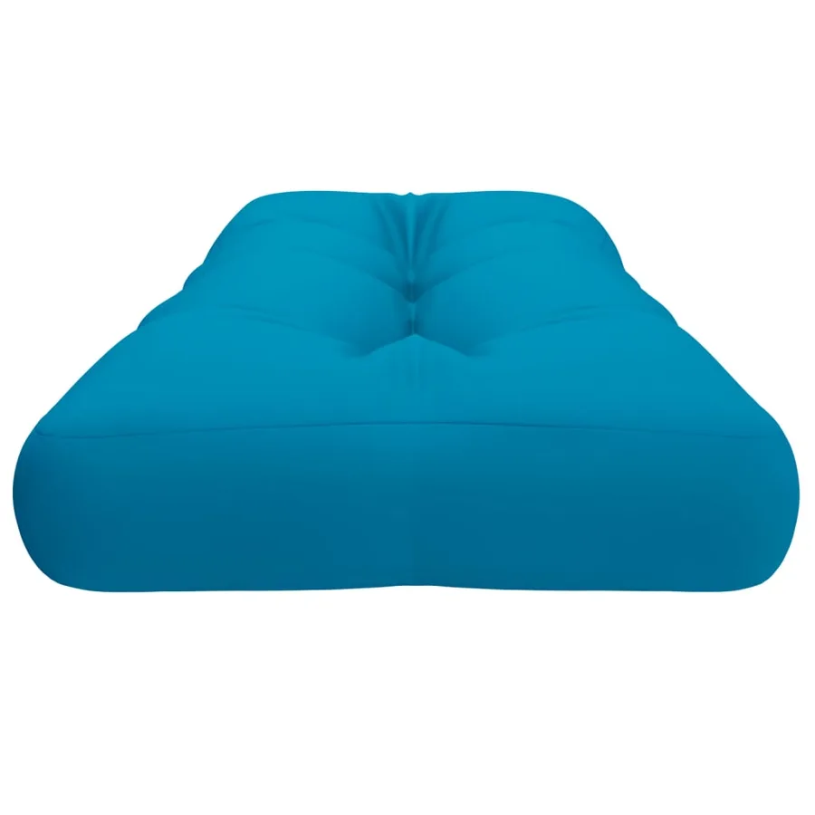 Coussin de palette bleu clair 120x40x12 cm tissu - 6