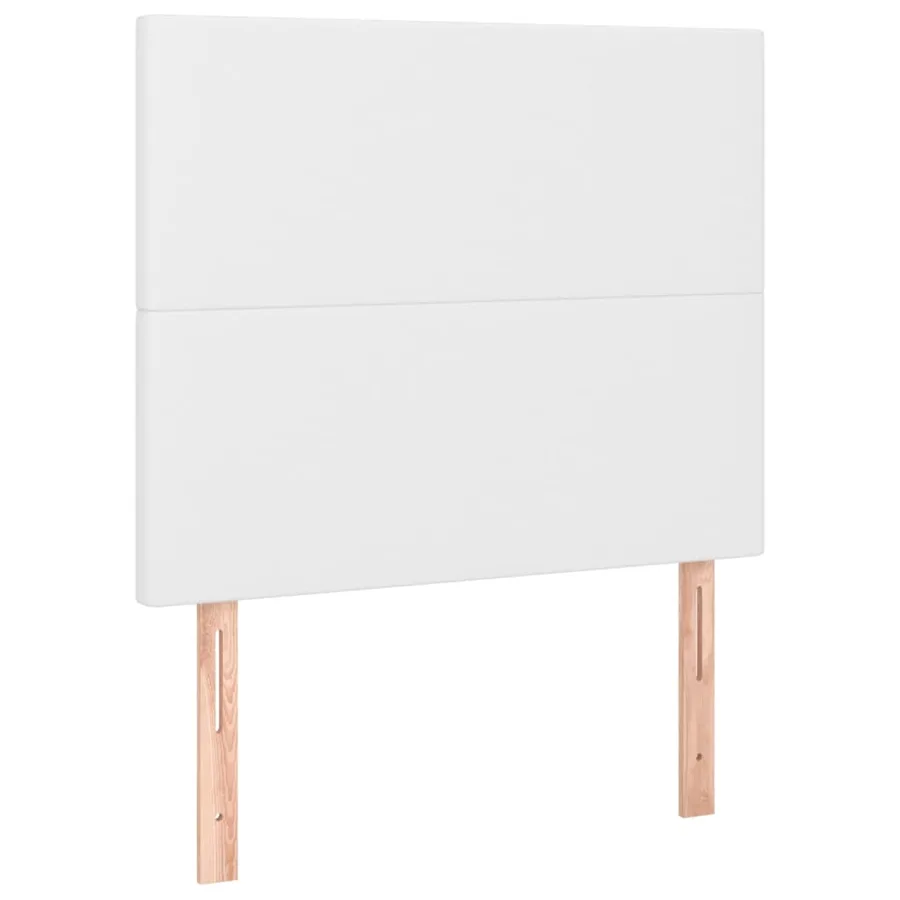 Sommier à lattes de lit avec matelas et LED Blanc 90x200 cm - 7