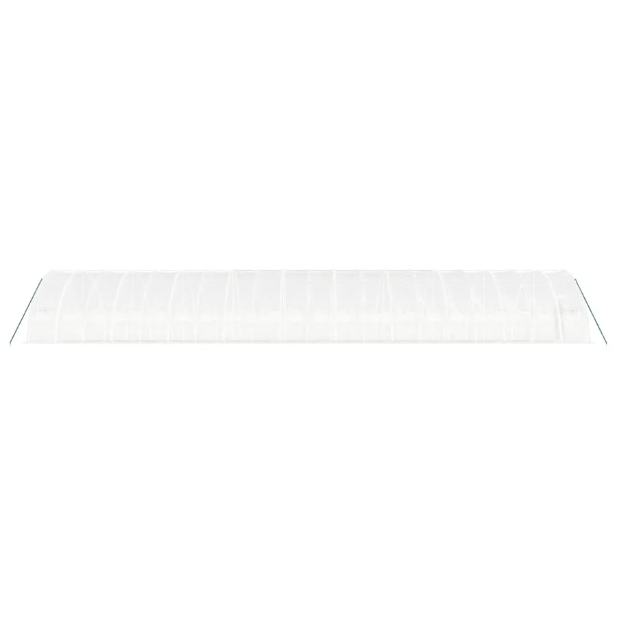 Serre avec cadre en acier blanc 120 m² 20x6x2,85 m - 5