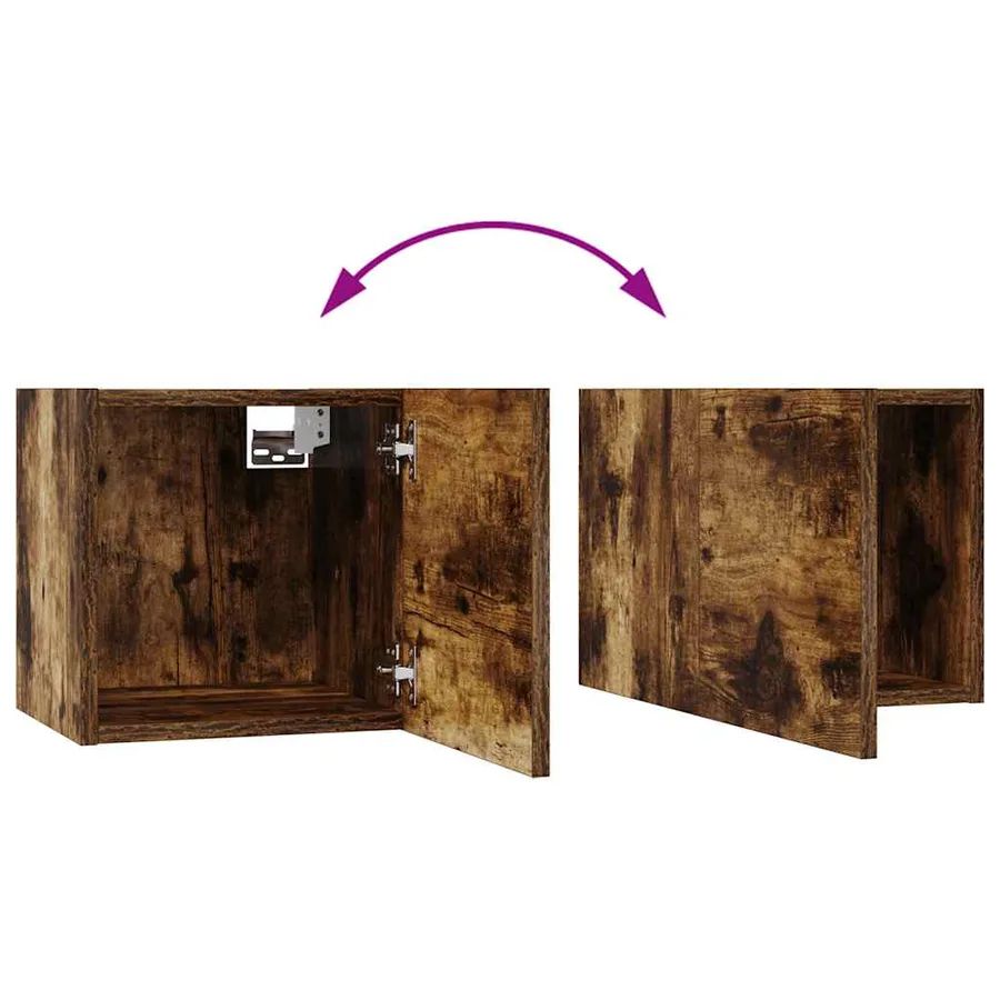 Ensemble de meubles TV 10 pcs Chêne fumé Bois d'ingénierie - 9