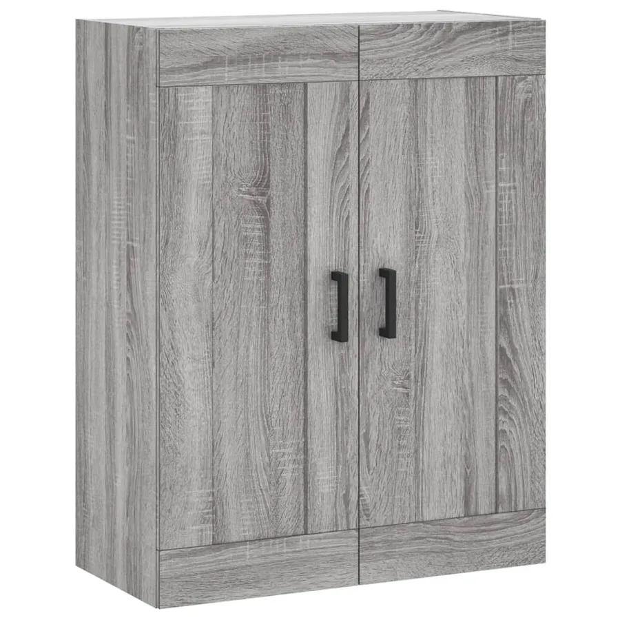 Armoire murale sonoma gris 69,5x34x90 cm bois d'ingénierie - 2