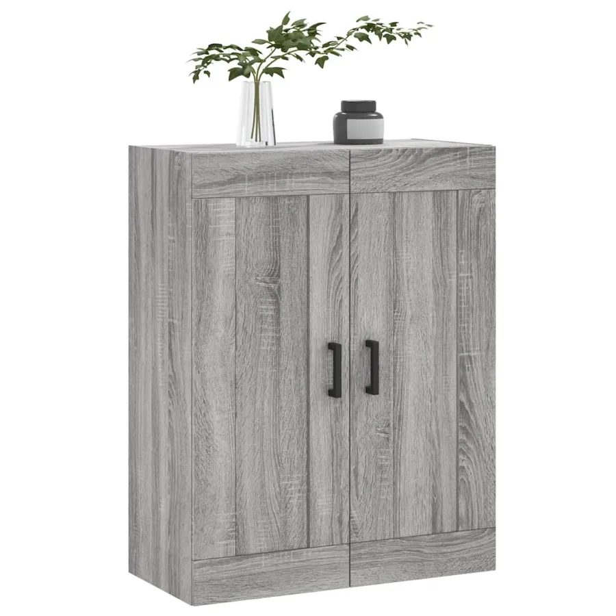 Armoire murale sonoma gris 69,5x34x90 cm bois d'ingénierie - 4