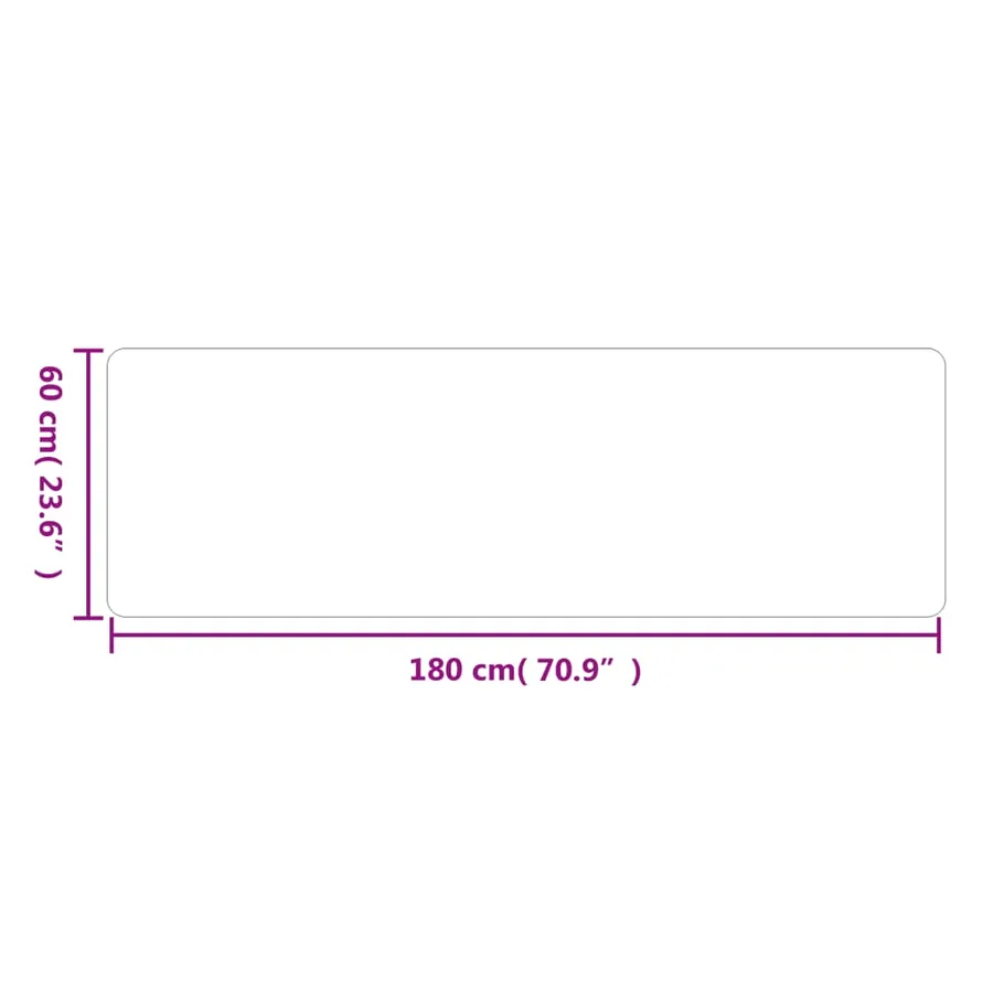 Tapis de couloir anthracite 60x180 cm - 6
