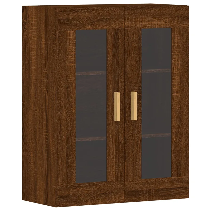 Armoires murales 2 pcs chêne marron bois d'ingénierie - 6
