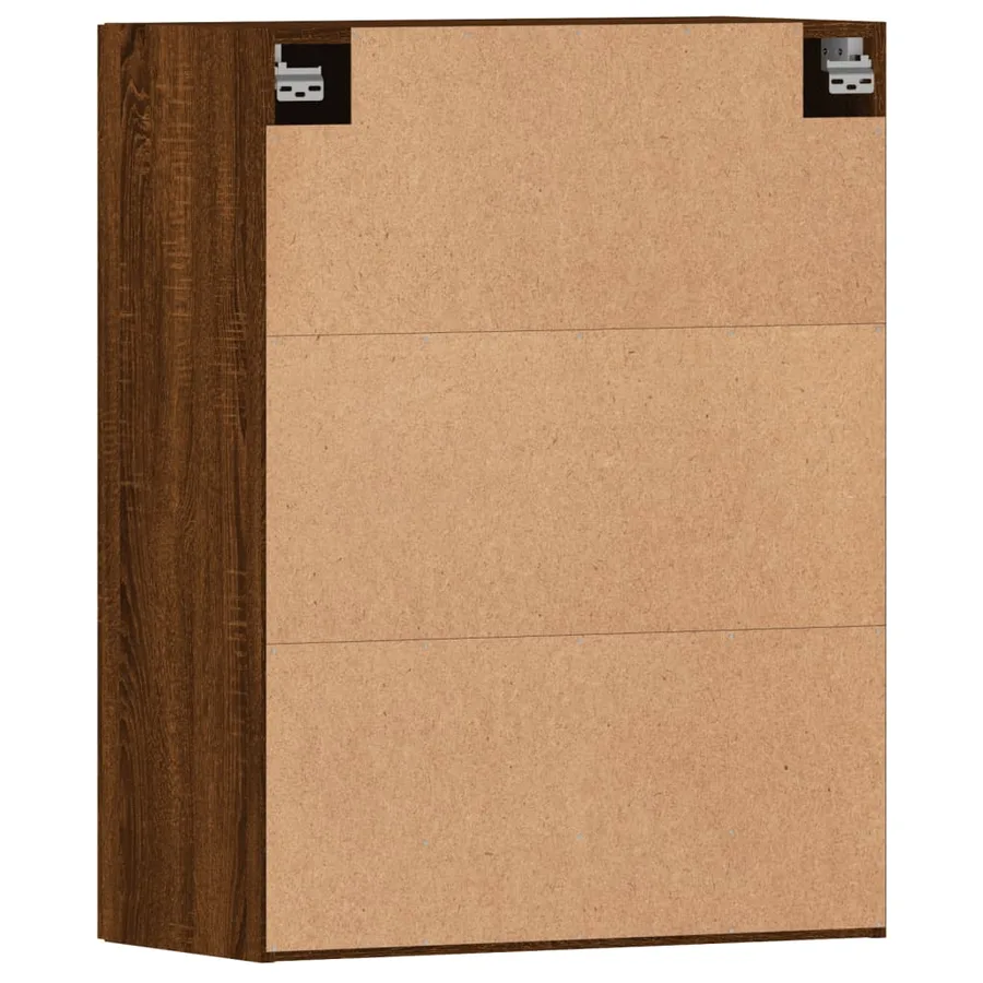 Armoires murales 2 pcs chêne marron bois d'ingénierie - 9