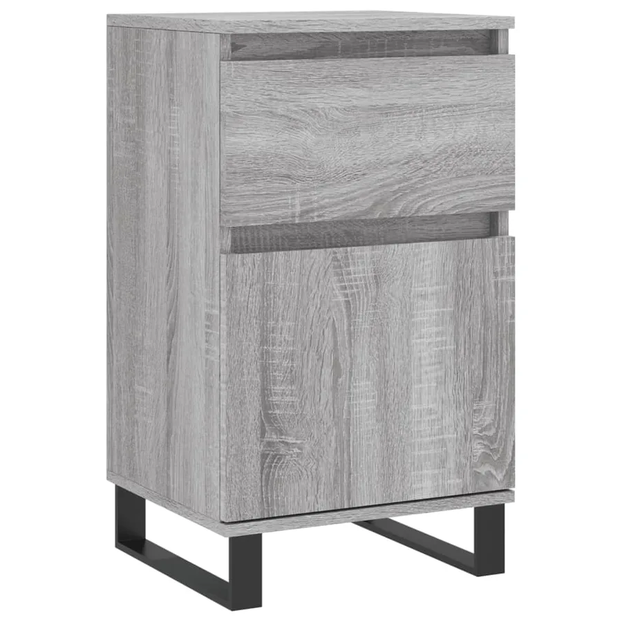Buffet sonoma gris 40x35x70 cm bois d'ingénierie - 2