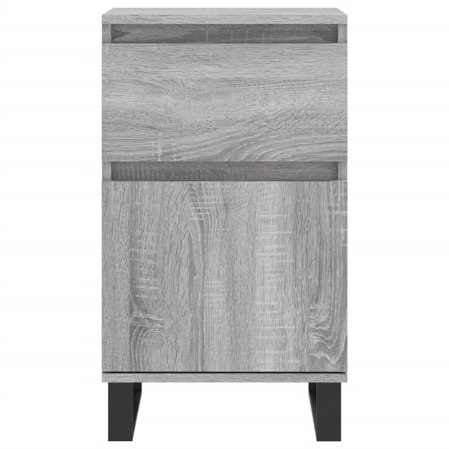 Buffet sonoma gris 40x35x70 cm bois d'ingénierie - 3