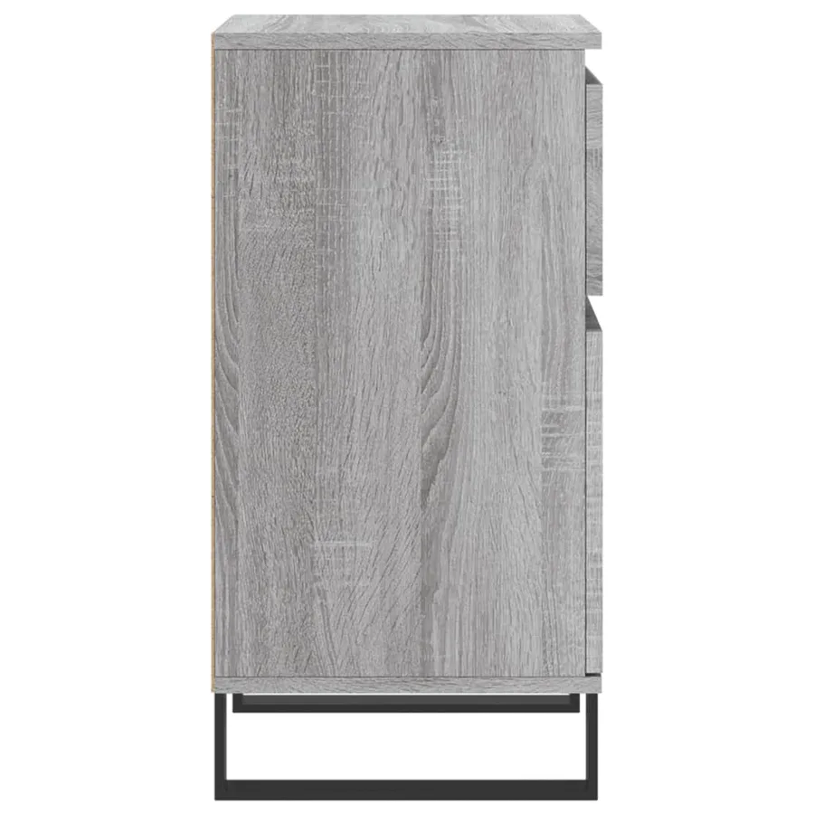 Buffet sonoma gris 40x35x70 cm bois d'ingénierie - 6