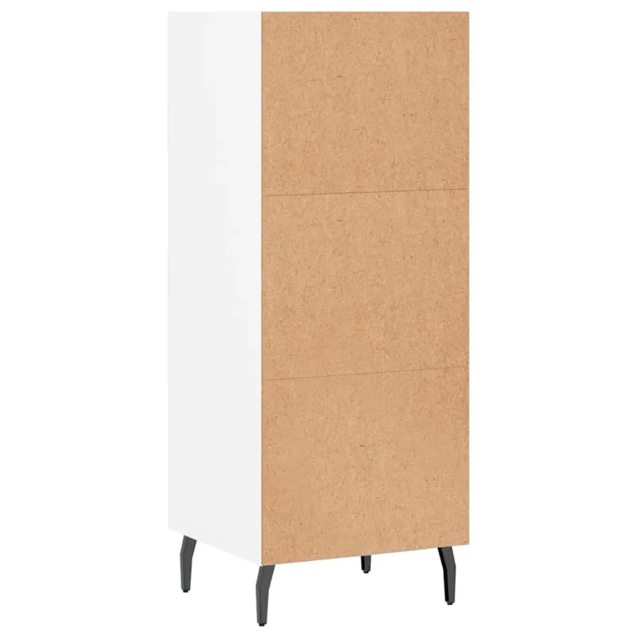 Buffet blanc 34,5x32,5x90 cm bois d'ingénierie - 6