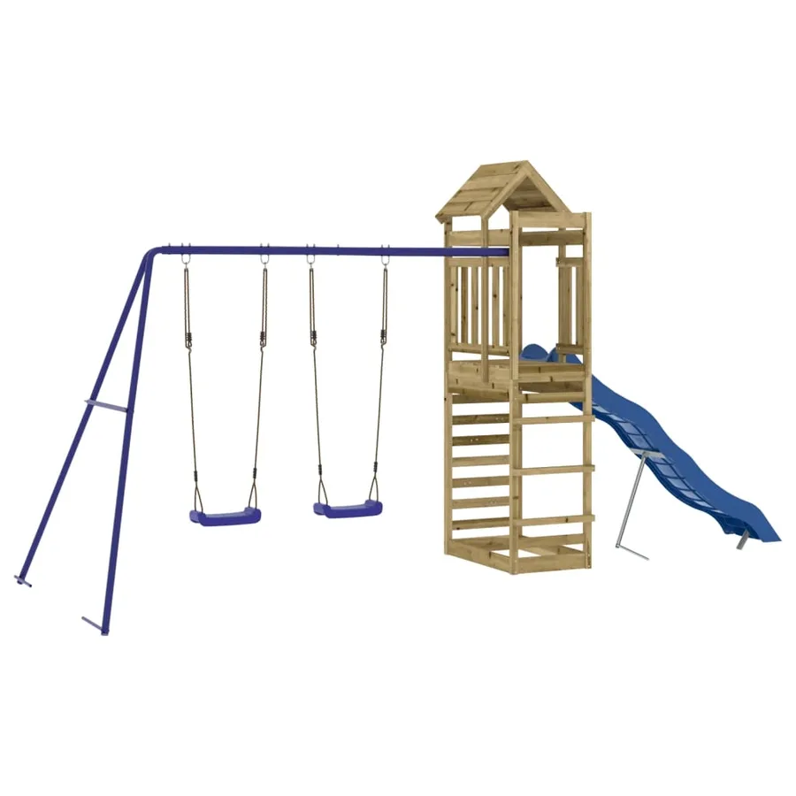 Aire de jeux d'extérieur bois de pin imprégné - 2