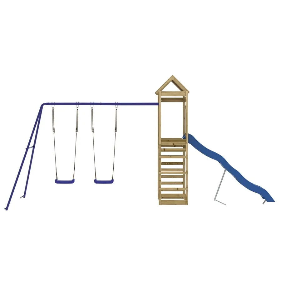 Aire de jeux d'extérieur bois de pin imprégné - 3