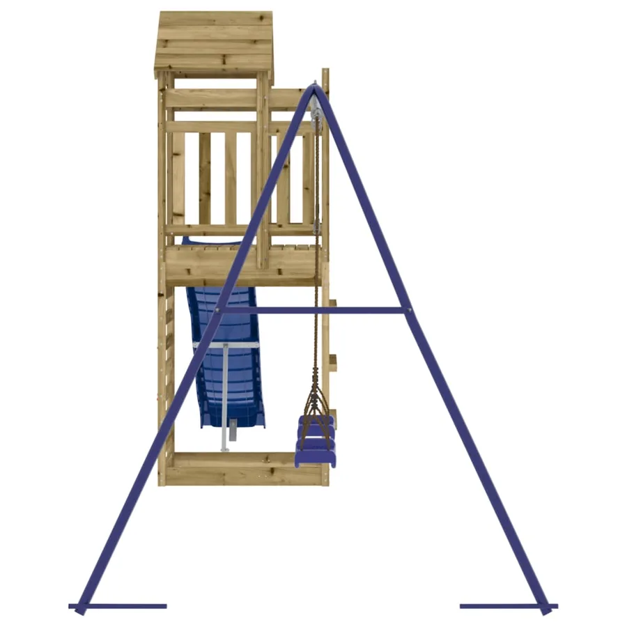 Aire de jeux d'extérieur bois de pin imprégné - 5
