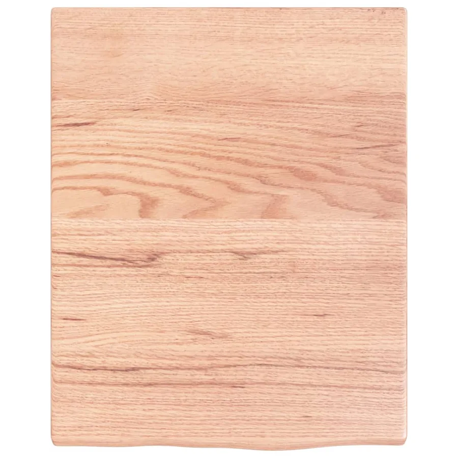 Étagère murale marron clair 40x50x2 cm bois chêne massif traité - 4