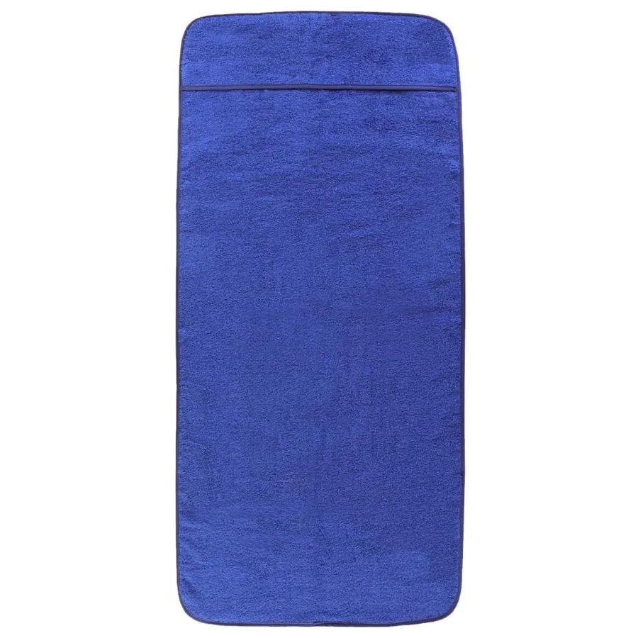 Serviettes de plage 4 pcs bleu royal 60x135 cm tissu 400 GSM - 4