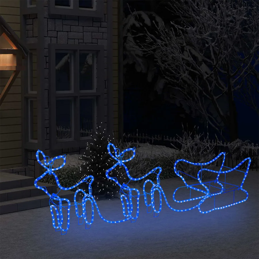 Décoration de Noël d'extérieur Renne et traîneau 576 LED - 3