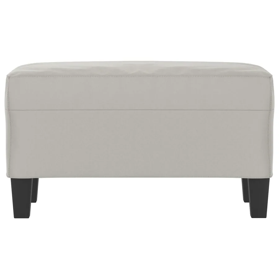 Banc Gris clair 70x35x41 cm Tissu microfibre - 3