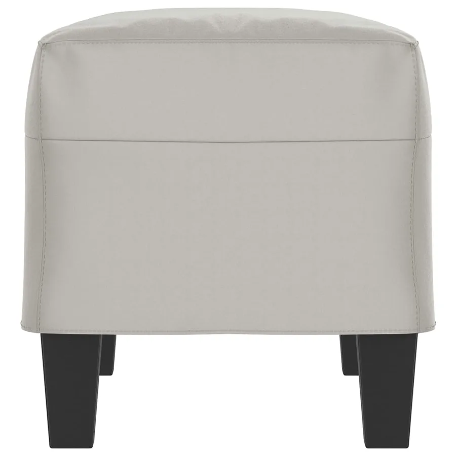 Banc Gris clair 70x35x41 cm Tissu microfibre - 4