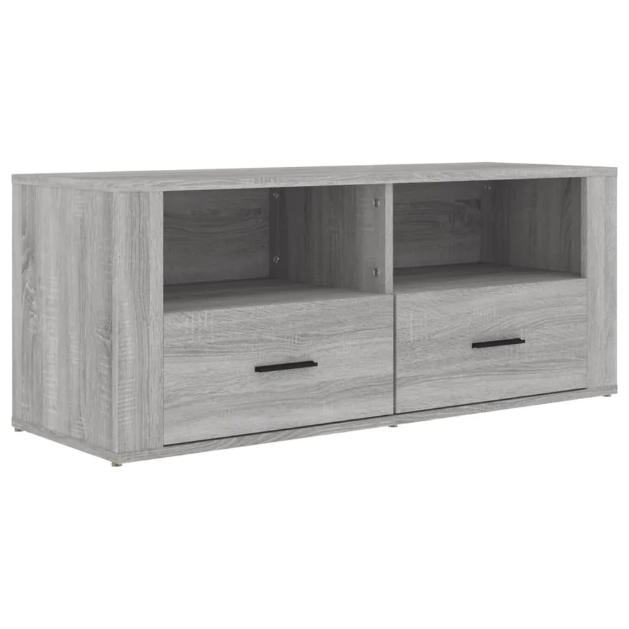 Meuble TV Sonoma gris 100x35x40 cm Bois d'ingénierie - 2