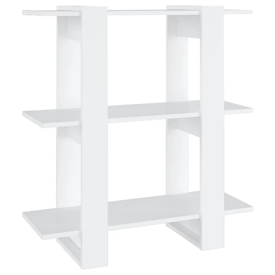 Bibliothèque/Séparateur de pièce Blanc 80x30x87 cm - 2