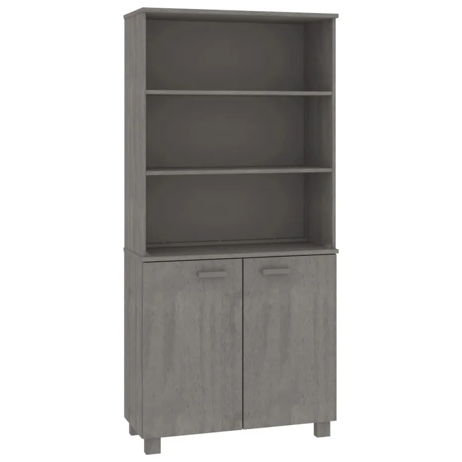 Buffet HAMAR Bois massif de pin Gris clair - 2