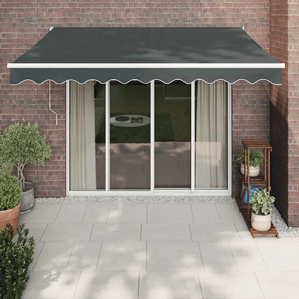 Auvent rétractable automatique anthracite 3x2,5 m