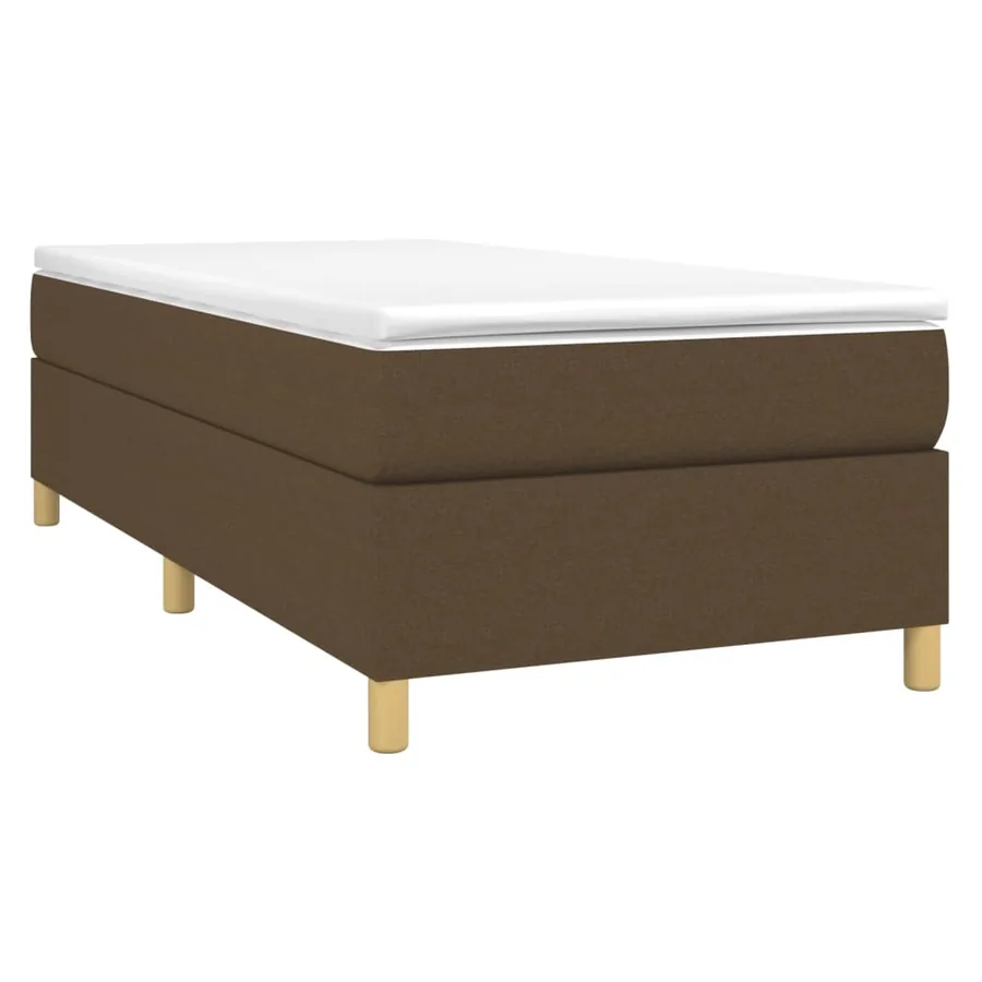 Sommier à lattes de lit avec matelas Marron foncé 90x200 cm - 3