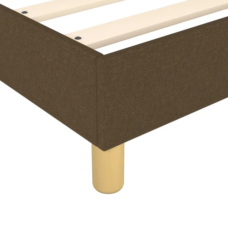 Sommier à lattes de lit avec matelas Marron foncé 90x200 cm - 7