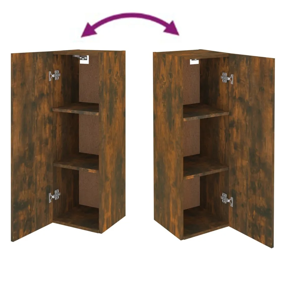 Ensemble de meubles TV 5 pcs Chêne fumé Bois d'ingénierie - 9