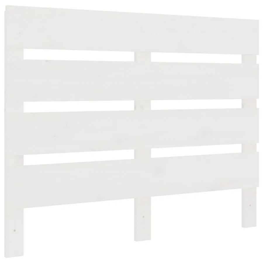 Tête de lit Blanc 75x3x80 cm Bois massif de pin - 2