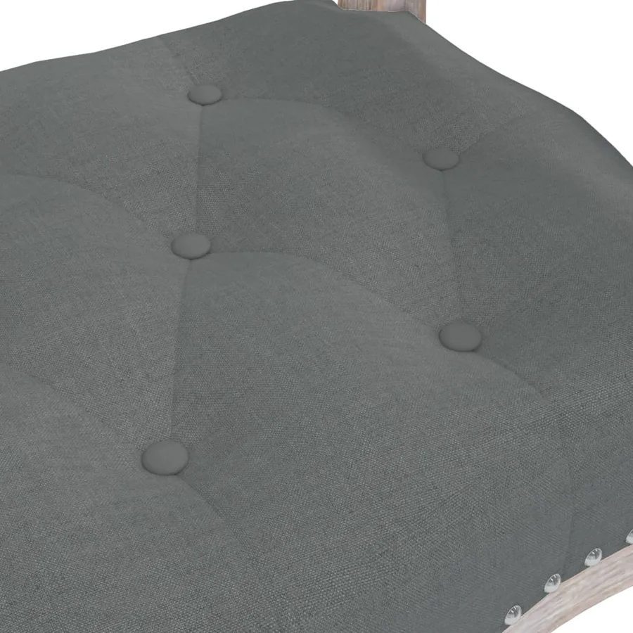 Banc Gris foncé 110x45x60 cm Tissu - 5