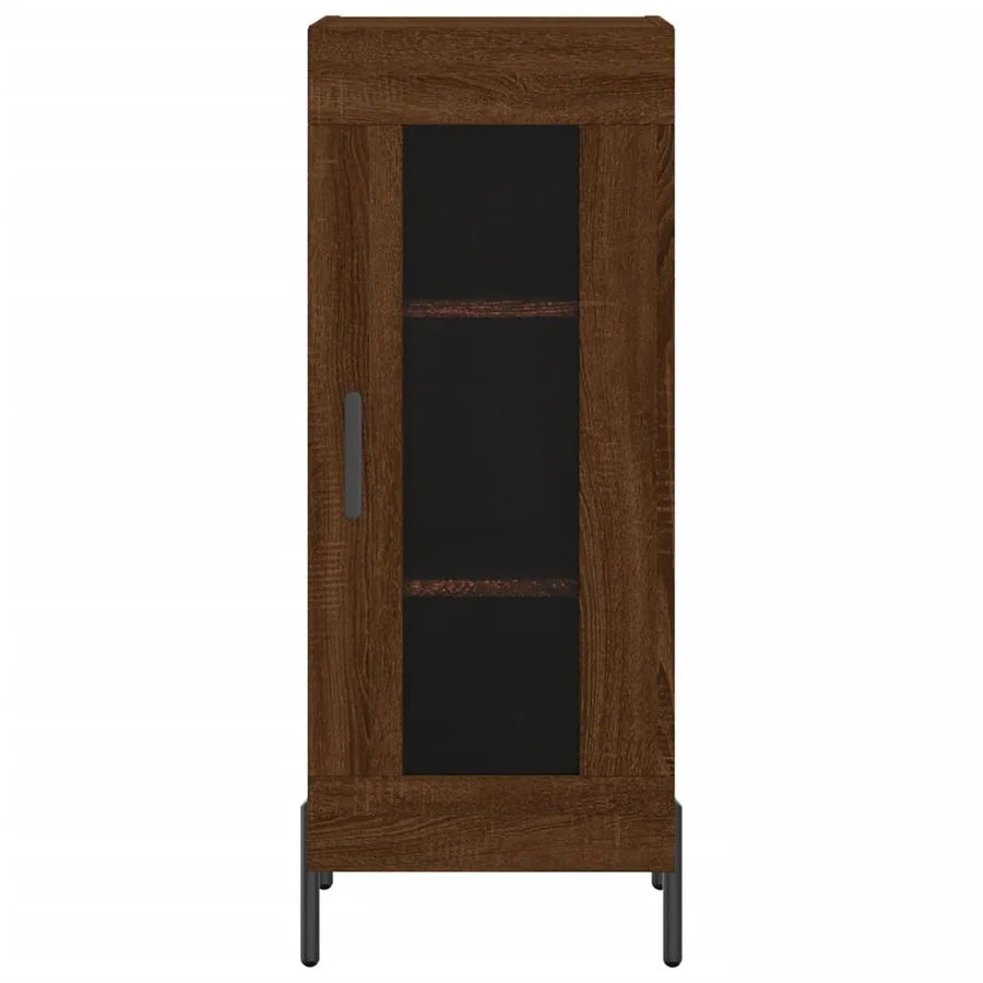 Buffet Chêne marron 34,5x34x90 cm Bois d'ingénierie - 5