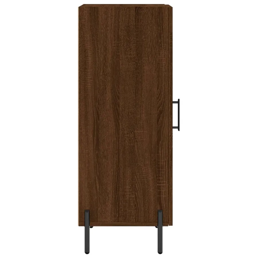 Buffet Chêne marron 34,5x34x90 cm Bois d'ingénierie - 7