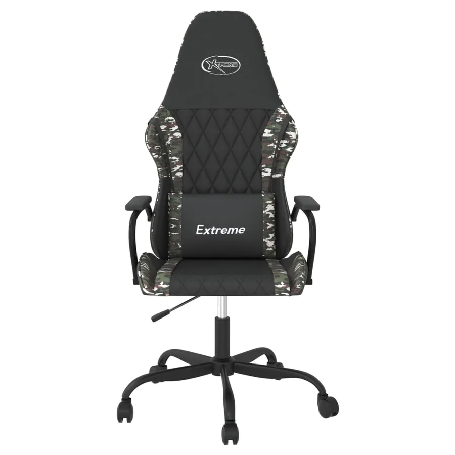 Chaise de jeu Noir et camouflage Similicuir - 3