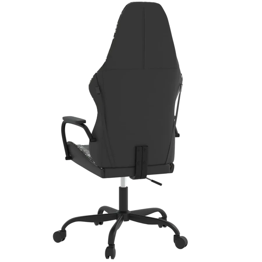 Chaise de jeu Noir et camouflage Similicuir - 5