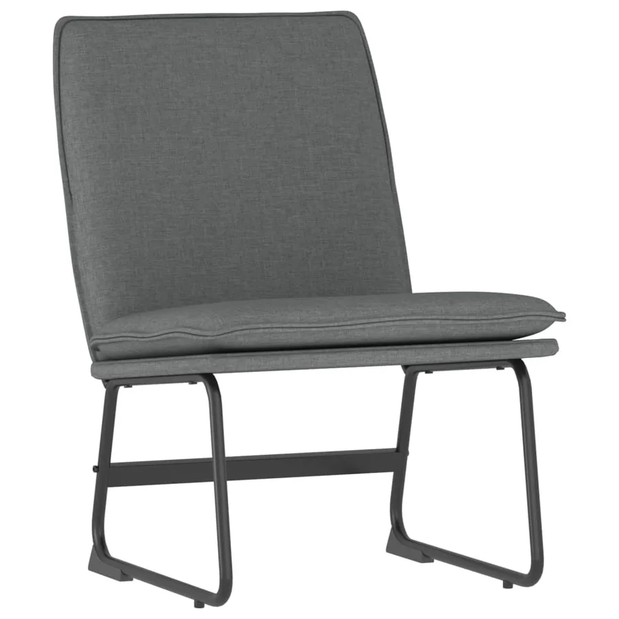 Chaise longue Gris foncé 52x75x76 cm Tissu - 2