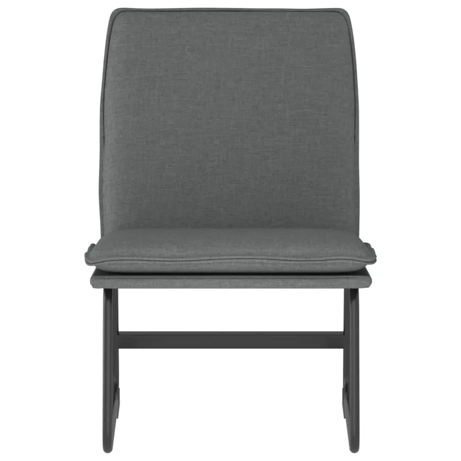 Chaise longue Gris foncé 52x75x76 cm Tissu - 3