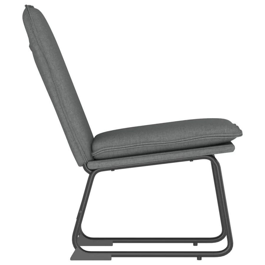 Chaise longue Gris foncé 52x75x76 cm Tissu - 4